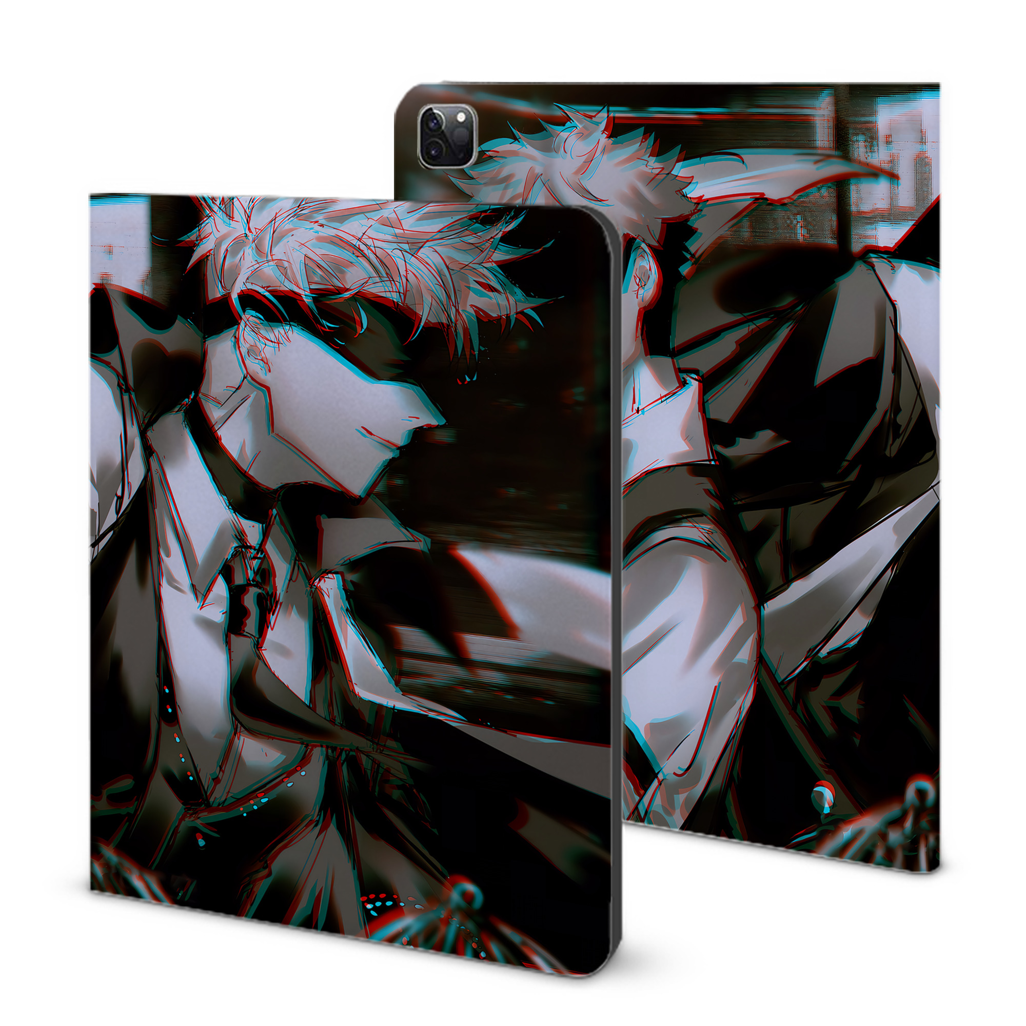 （画像用） 呪術廻戦 Jujutsu Kaisen IPad ケース ブック型 PUレザー TPU 耐衝撃 軽量 薄型 ペン収納なし 全面保護 IPad 各モデル対応